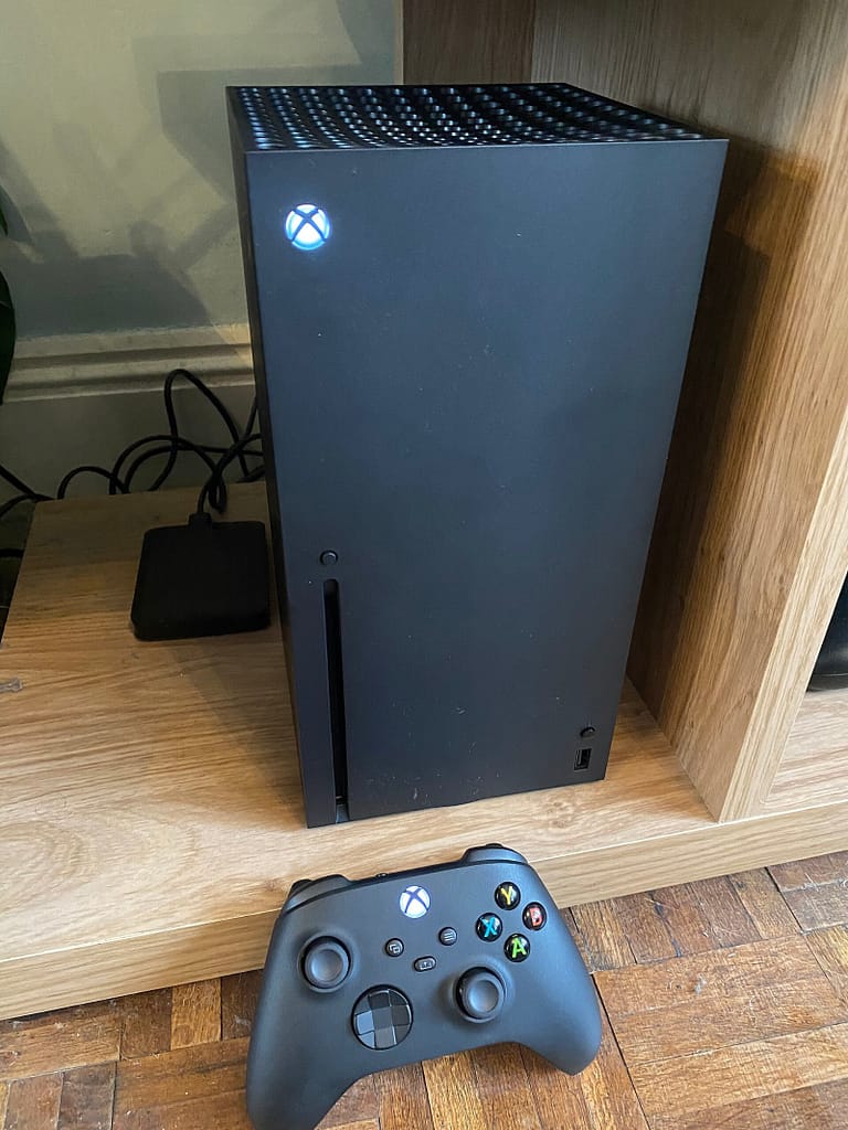 Consola y mando de Xbox